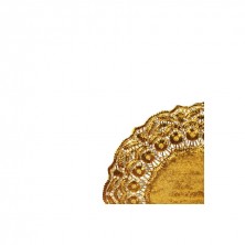 Rodales Metalizados Oro Celulosa Y Aluminio 12 cm diámetro (Caja 100 Uds) García de Pou - La Casa de Vesta