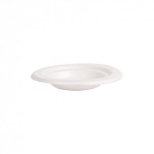 Plato Redondo Bionic Blanco 9,5 x 1,5 cm. (Pack 50 Uds.)