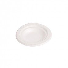 Plato Redondo Bionic Blanco 9,5 x 1,5 cm. (Pack 50 Uds.)