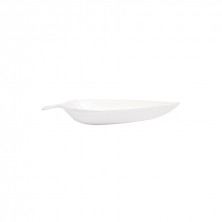 Plato En Forma De Hoja Blanco Bionic 9 x 6 x 1,2 cm. (Pack 50 Uds.)