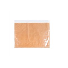 Bolsas Con Ventana Grande Natural 24 x 19 / 17 cm (Pack 500 Uds)