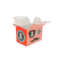 Caja Menú Infantil Pirata 17 x 16 x 10 cm. (Pack 50 Uds.) García de Pou - La Casa de Vesta