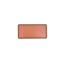 Bandeja Rectangular Gio Terracota Melamina 24 x 11,5 cm. BIDASOA - La Casa de Vesta