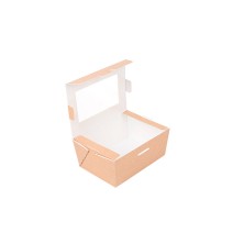 Caja Con Ventana Kraft 8,5 x 12 x 5,5 cm. (Pack 50 Uds.) García de Pou - La Casa de Vesta