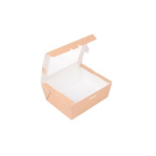 Caja Con Ventana Kraft 15,3 x 12,1 x 6,4 cm. (Pack 25 Uds.) García de Pou - La Casa de Vesta