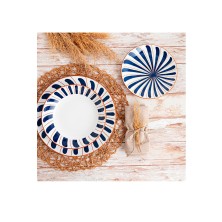 Vajilla Oceanika 18 Piezas. BIDASOA - La Casa de Vesta