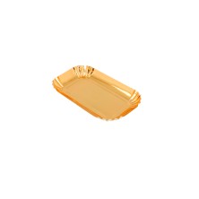 Mini Bandeja Rectangular Dorada 9,5 x 5 cm. (Pack 100 Uds.) García de Pou - La Casa de Vesta