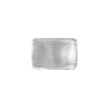Bandeja Rectangular Plata y Oro 19 x 28 cm. (Pack 25 Uds.) García de Pou - La Casa de Vesta
